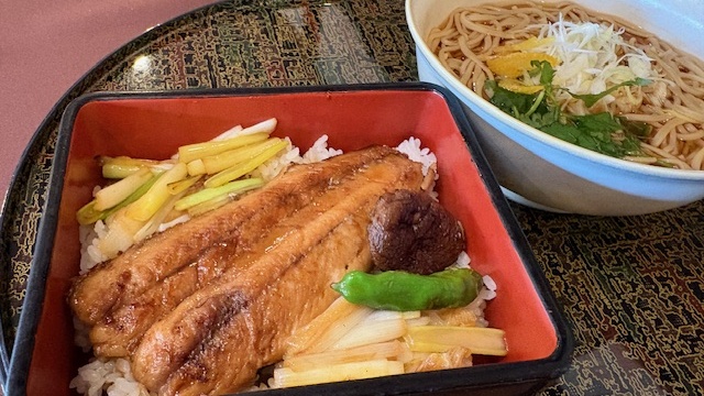 柚子香るそば・うどんセット【ミニさんま重】
